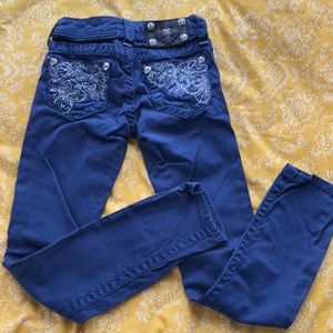 Girls blue Miss Me pants